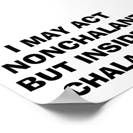 unklar | Chalant AF Poster (Ecke)