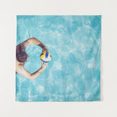 Unknown person playing beach volleyball wandteppich (Vorderseite (Horizontal))