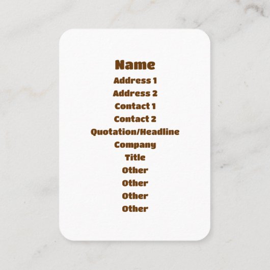 Unko う ん こ Japanisch Gekackt Visitenkarte (Rückseite)