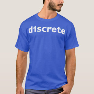 Unkonkreter Minimaler Typografie-weißer Text T-Shirt