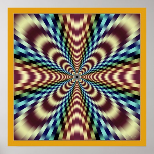 unkontrollierbare Vibrationen optische Illusion Poster (Vorne)