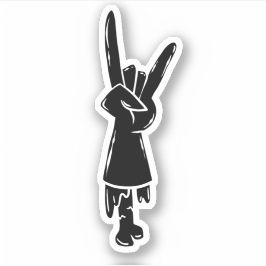 UNkonventioneller Logo-Aufkleber Aufkleber (Vorderseite)