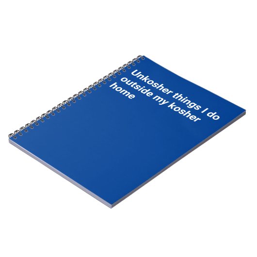 Unkosher-Notebook Notizblock (Linke Seite)