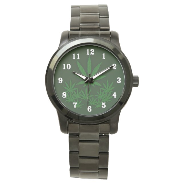 Unkraut Armbanduhr (Vorderseite)