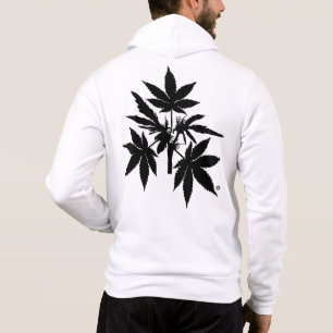 Unkraut-Baum Bubs Schwarz-Zeichnendes Kleid Hoodie