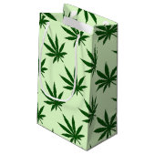 Unkraut-Blatt Kleine Geschenktüte (Rückseite Schrägansicht)