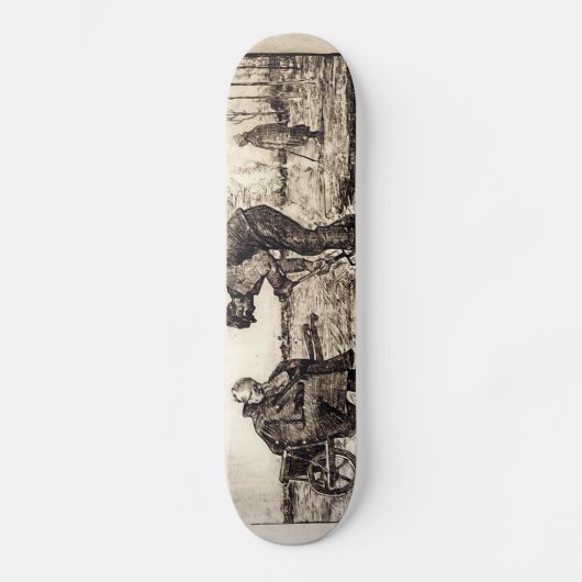 Unkraut brennen - Gogh Skateboard (Vorderseite)