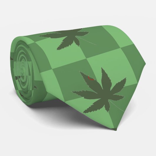 Unkraut: Der karierte Weg Krawatte (Gerollt)