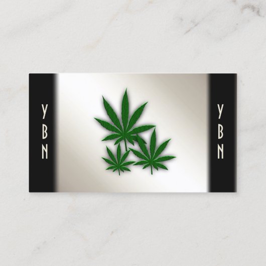 Unkraut-Geschäft Doppelseitige Antike Visitenkarte (Rückseite)