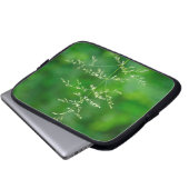 Unkraut in der hellen Farbe Laptopschutzhülle (Vorne Knopf)