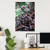 Unkraut in Rot und Grün Poster (Heimbüro)