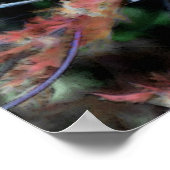 Unkraut in Rot und Grün Poster (Ecke)