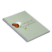 Unkraut ist auch Blume mit Schmetterling Notizblock (Rechte Seite)