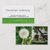 Unkraut nach Visitenkarte vorher landschaftlich (Vorne/Hinten)