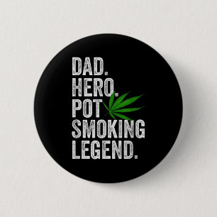 Unkraut-Vater-Shirt Lustiges Stoner-Weihnachts-T-S Button