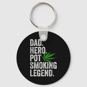 Unkraut-Vater-Shirt Lustiges Stoner-Weihnachts-T-S Schlüsselanhänger