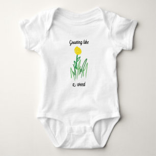 Unkraut wachsen baby strampler