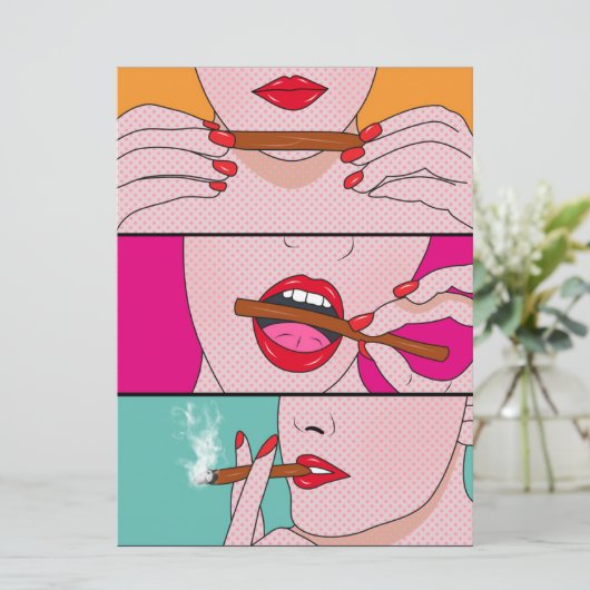 Unkrautdame Karte (Stehend Vorderseite)