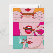 Unkrautdame Postkarte (Vorne/Hinten)