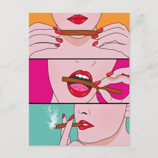 Unkrautdame Postkarte (Vorderseite)