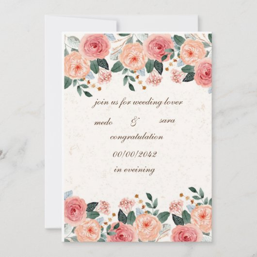 Unkrautkarte Einladung (Vorderseite)