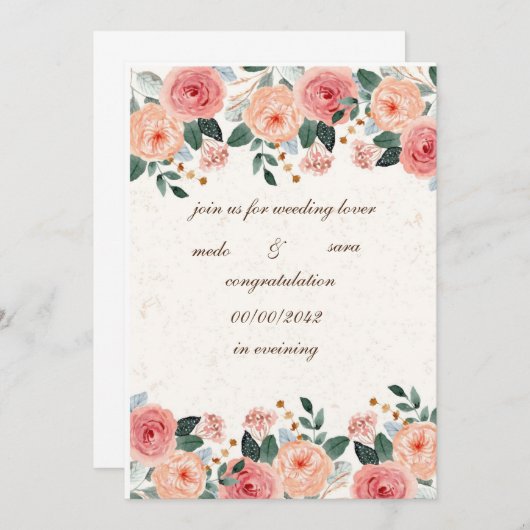 Unkrautkarte Einladung (Vorne/Hinten)