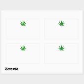 Unkrautlager Rechteckiger Aufkleber (Blatt)