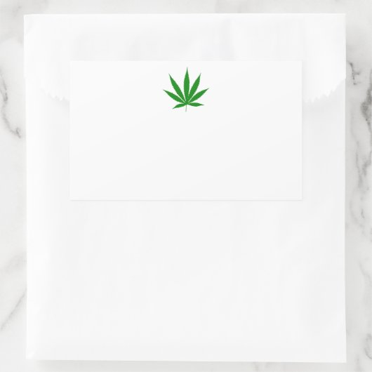 Unkrautlager Rechteckiger Aufkleber (Tasche)