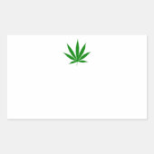 Unkrautlager Rechteckiger Aufkleber (Vorderseite)