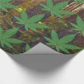 Unkrautleder im Wald Geschenkpapier (Ecke)