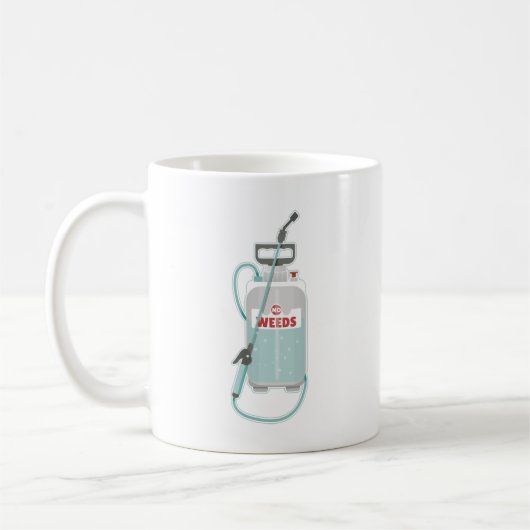 Unkrautvernichtungsmittel Gartenpflege Kaffeetasse (Links)