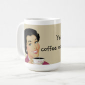 unladyähnlich kaffeetasse (Vorderseite Links)