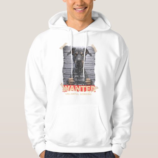 Unlawful Barking: The Doberman's Stern Warning Hoodie (Vorderseite)