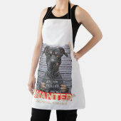 Unlawful Barking: The Doberman's Stern Warning Schürze (InSitu)