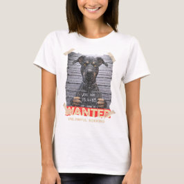 Unlawful Barking: The Doberman's Stern Warning T-Shirt