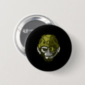 Unleahe Gorilla Body Building Motivation Gym Gift Button (Vorne & Hinten)