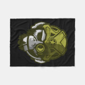 Unleahe Gorilla Body Building Motivation Gym Gift  Fleecedecke (Vorderseite (Horizontal))