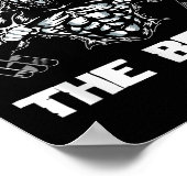 Unleahe Gorilla Bodybuilding Motivational Gift Poster (Ecke)