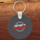 Unleahe _ Gym Mode Fitness Motivation Wer  Schlüsselanhänger (Vorderseite)