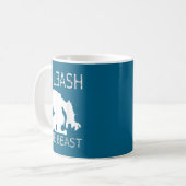 Unleahe Workout Motivation Gym Graphic Kaffeetasse (Vorderseite Links)