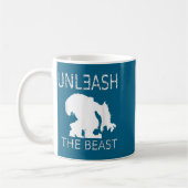 Unleahe Workout Motivation Gym Graphic Kaffeetasse (Links)
