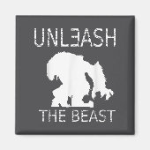 Unleahe Workout Motivation Gym Graphic  Magnet (Vorne)