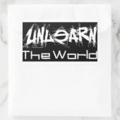 UnLearn the World Black Sticker (Tasche)