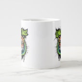 Unleash Chaos Tiger - Graffiti Street Art Style Jumbo-Tasse (Vorderseite)