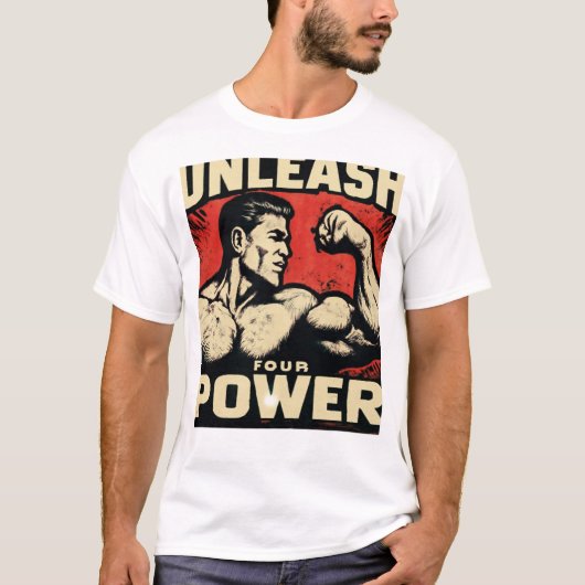 Unleash Four Power – Activate Your Inner Forces T-Shirt (Vorderseite)