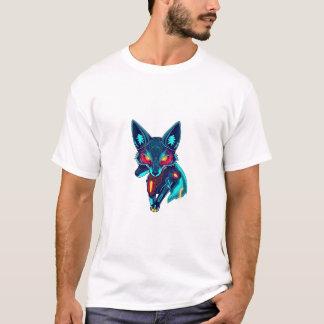 Unleash Neon Robo Fox T-Shirt
