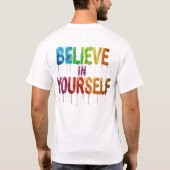 Unleash Potential – Motivational Word Art T-Shirt (Rückseite)