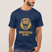 Unleash The Beast Lion Gym T-Shirt – Savage Alpha  (Vorderseite)