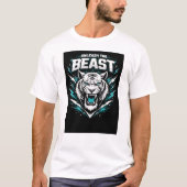 Unleash The Beast - Powerful Lion Graphic T-Shirt (Vorderseite)
