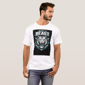 Unleash The Beast - Powerful Lion Graphic T-Shirt (Vorne ganz)